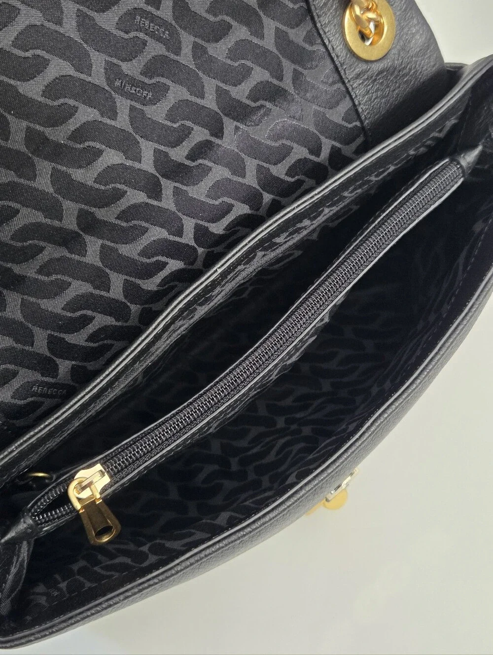 LIKE NEW REBECCA MINKOFF EDIE FLAP SHOULDER BAG WITH CELESTIAL STUDS
